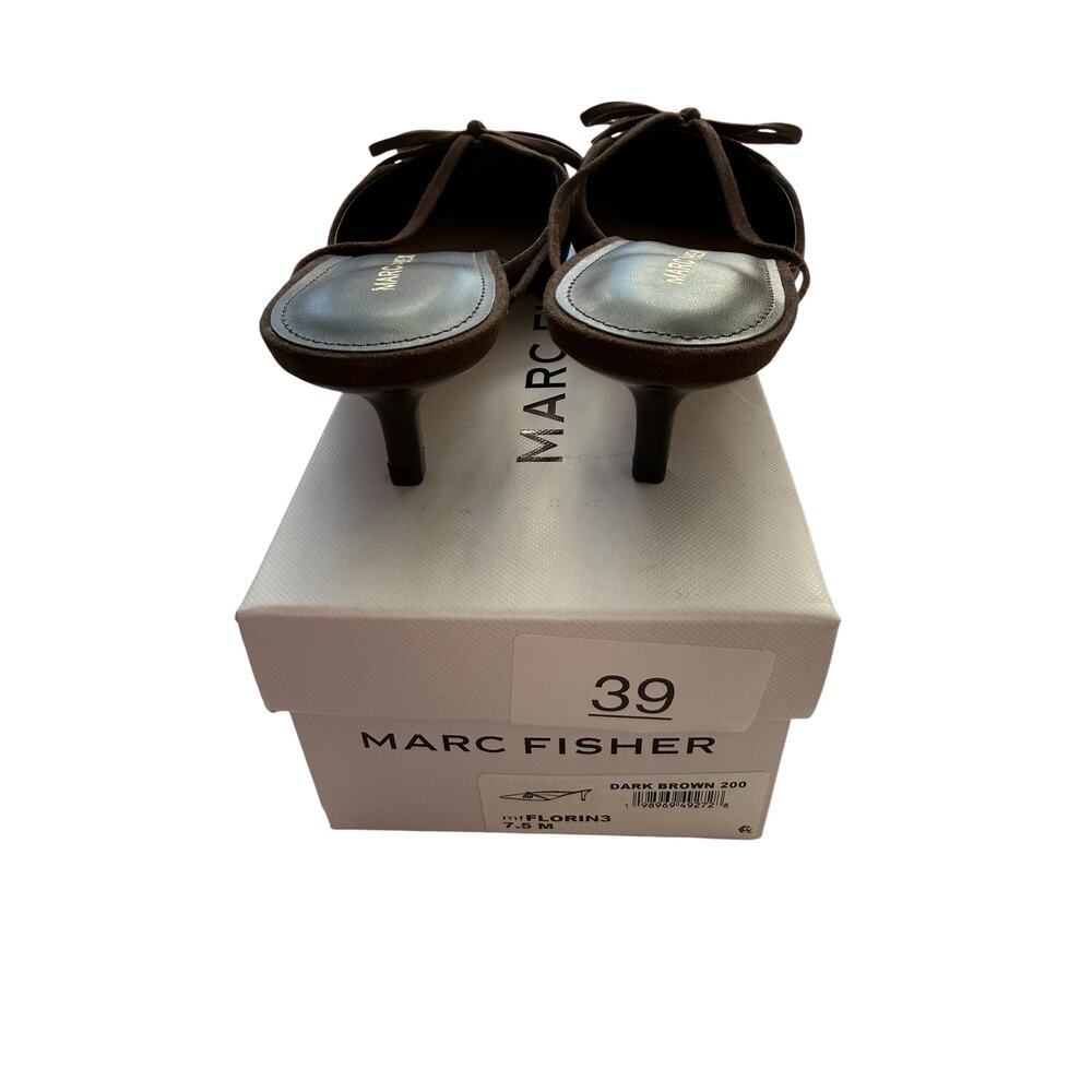 Marc Fisher Women's Dark Brown Florin Kitten Heels Mule Size 7.5M - Picture 8 of 9
